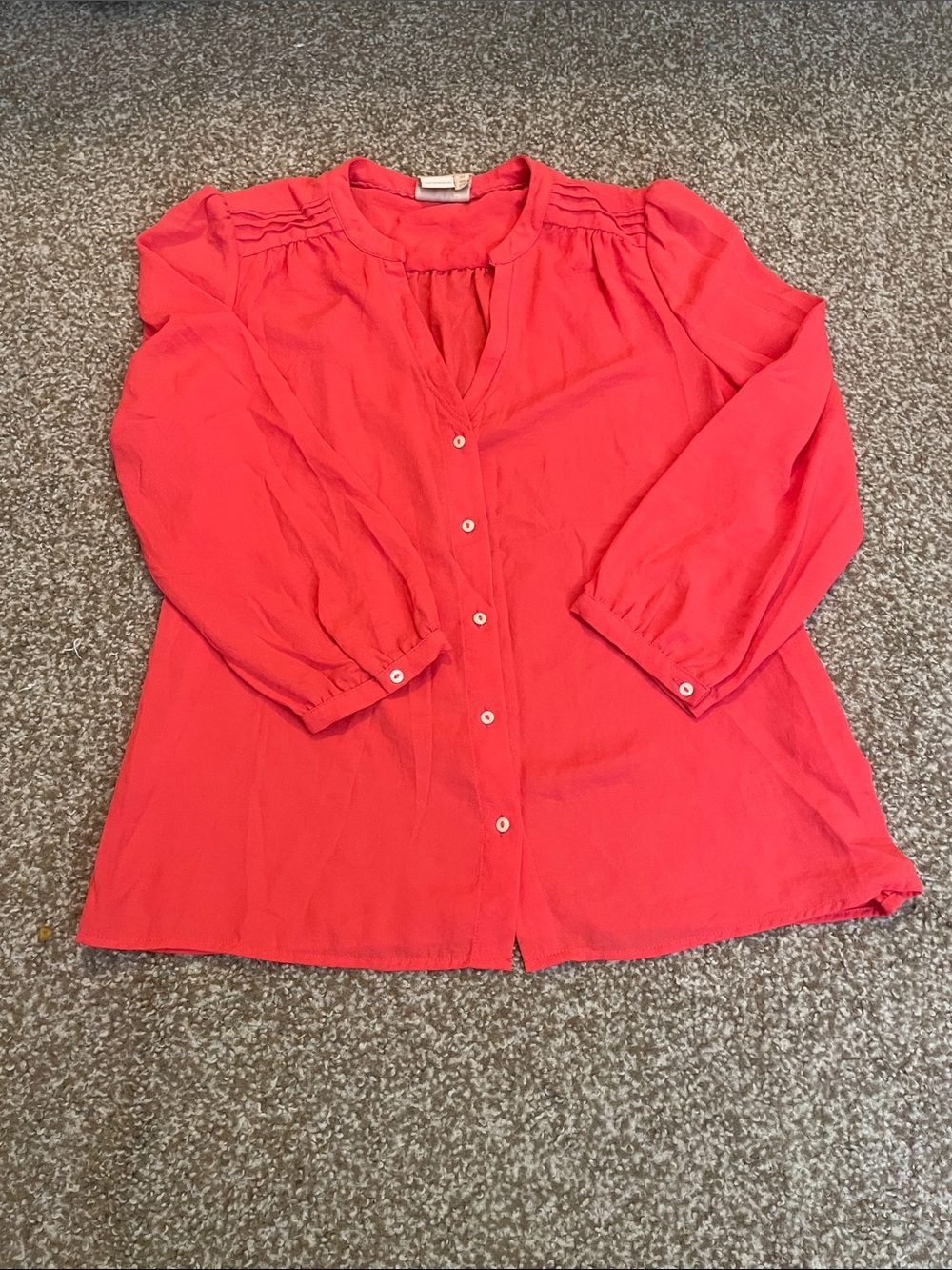 Anthropologie Vanessa Virginia Long Sleeve Button Down Blouse